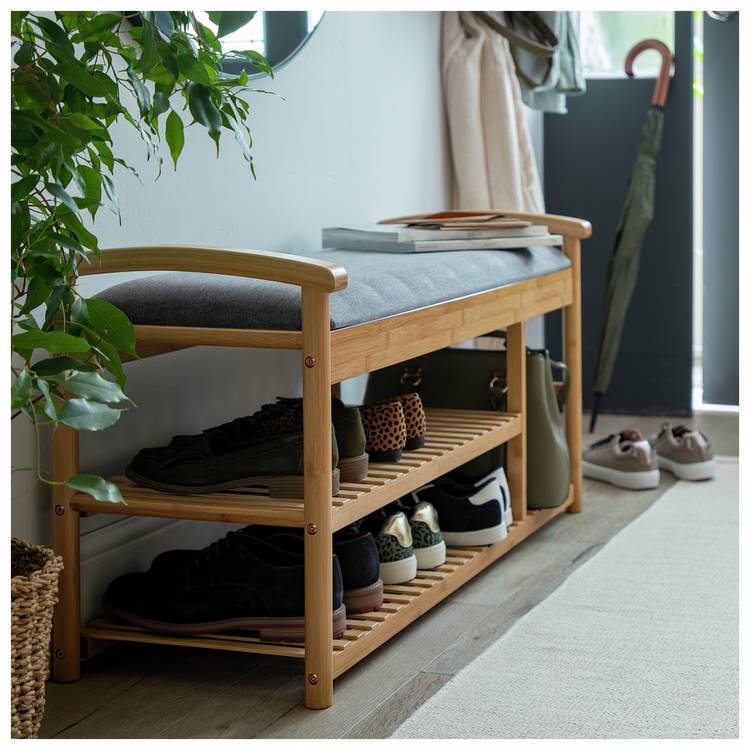 Habitat Apia Shoe Storage Bench - Natural