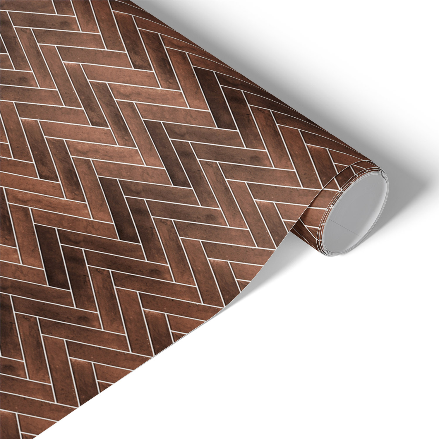 Folia meblowa Ceglana jodełka 50x100 Okleina samoprzylepna Loft DIY