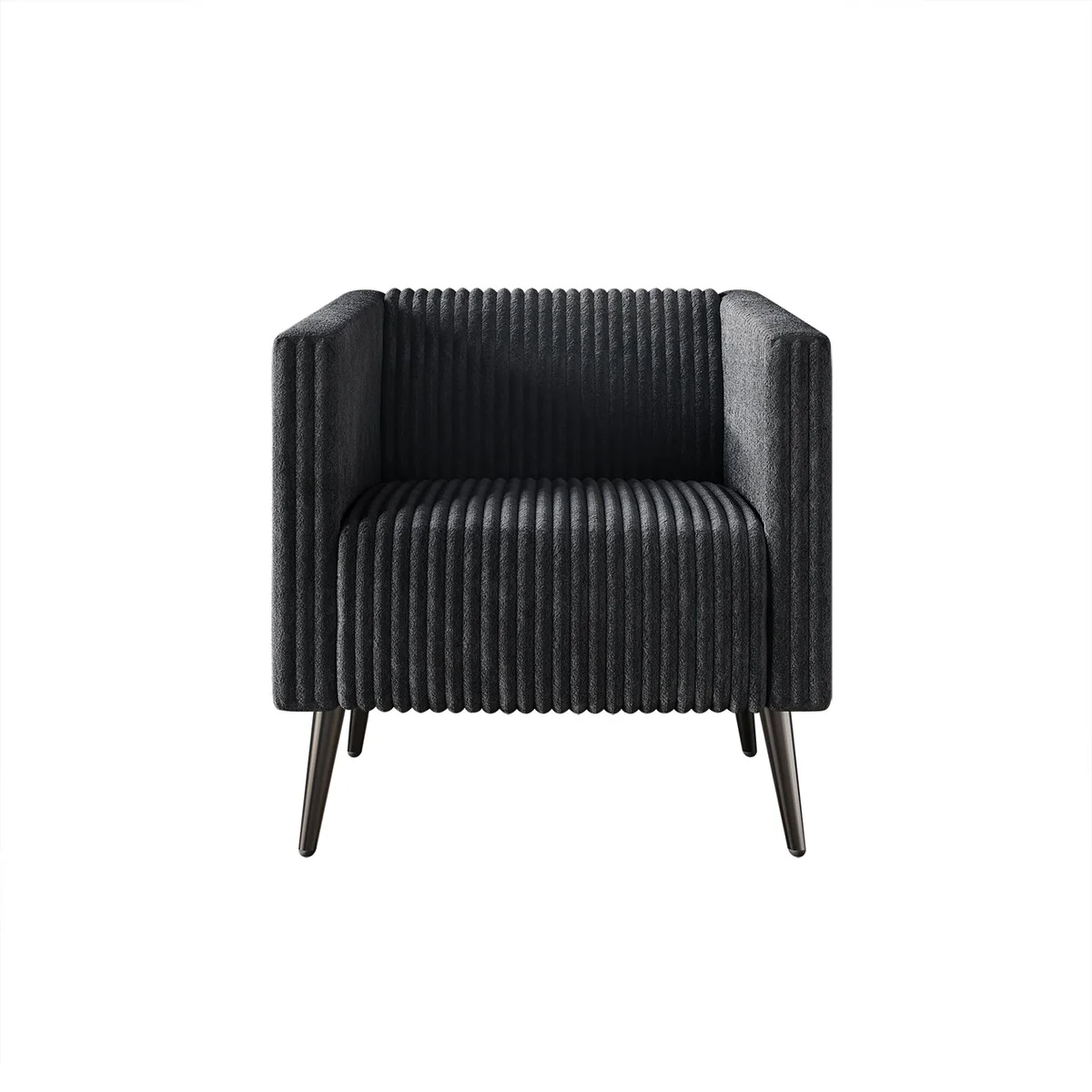CraftPorch Corduroy Modern and Glamorous Velvet Upholstered Arm Chair