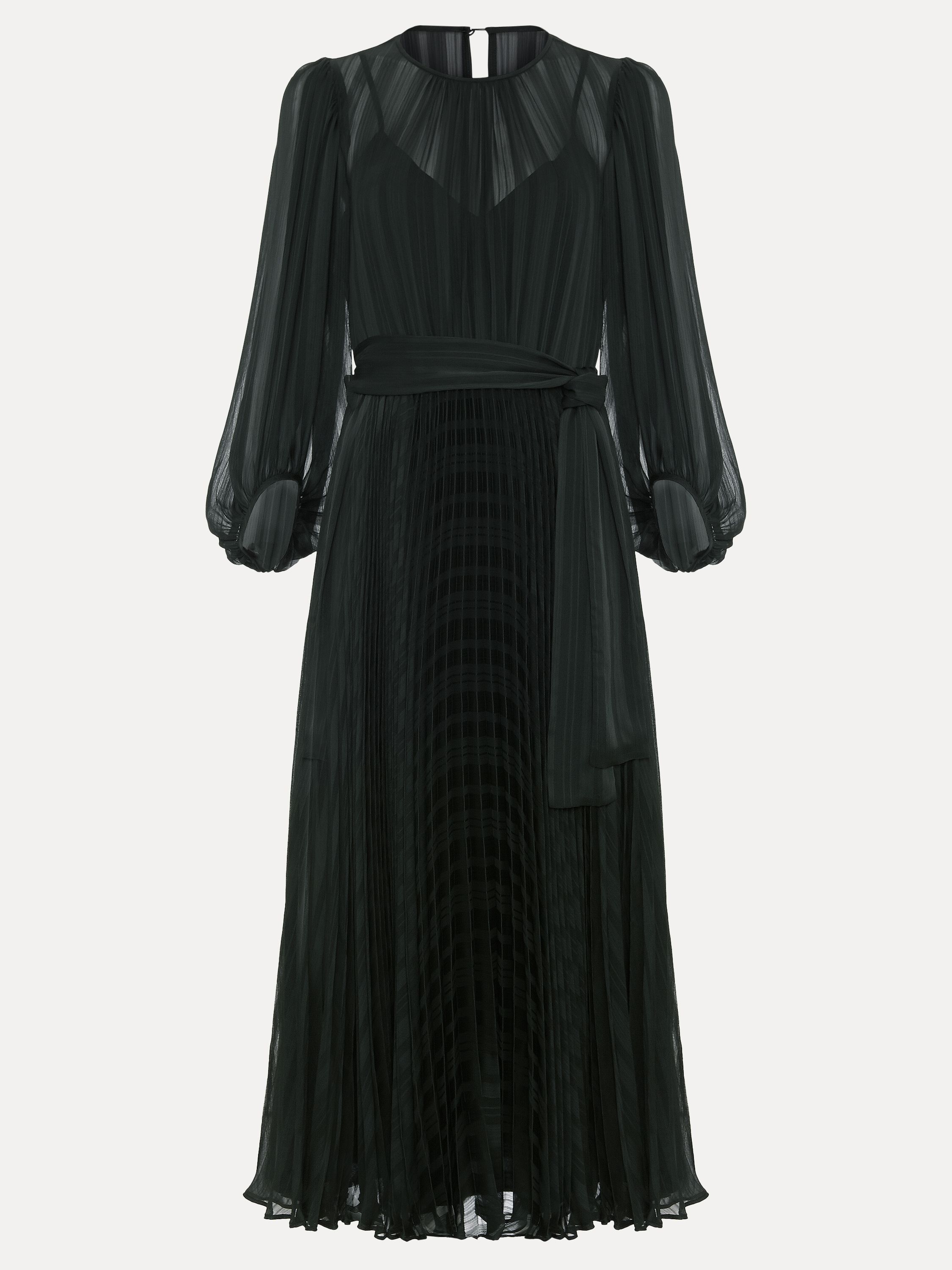 Phase Eight Lucie Striped Pleated Midi Dress