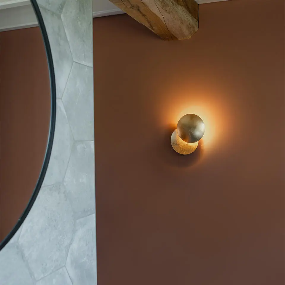 Qazqa wandlamp sunrise goudkleurig g9