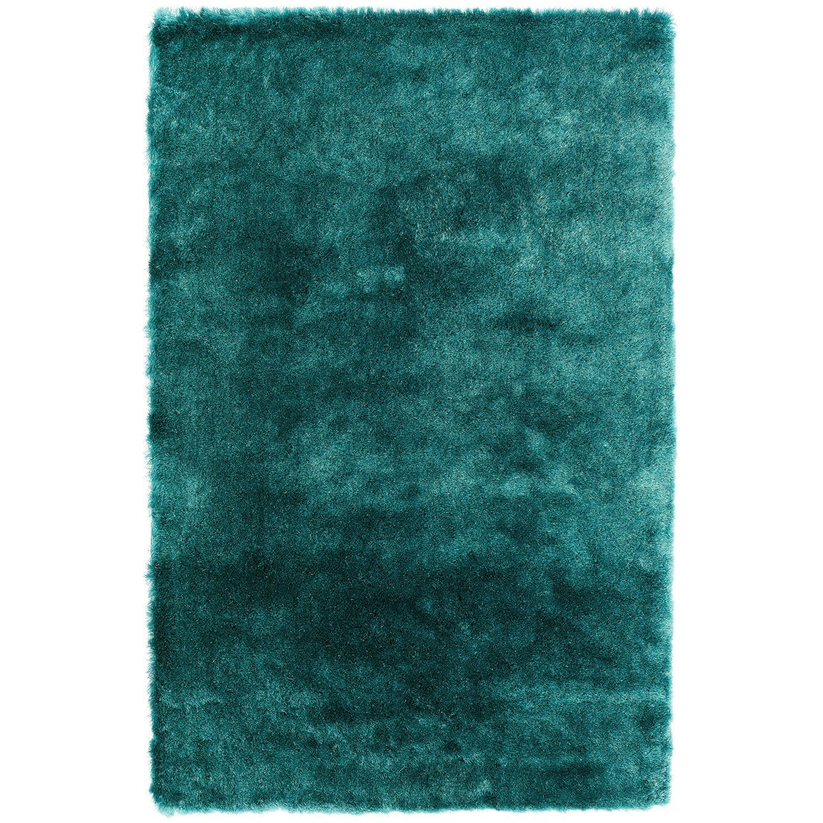 GOSSIP - Tapis shaggy doux en Polyester Bleu turquoise 160x230 cm