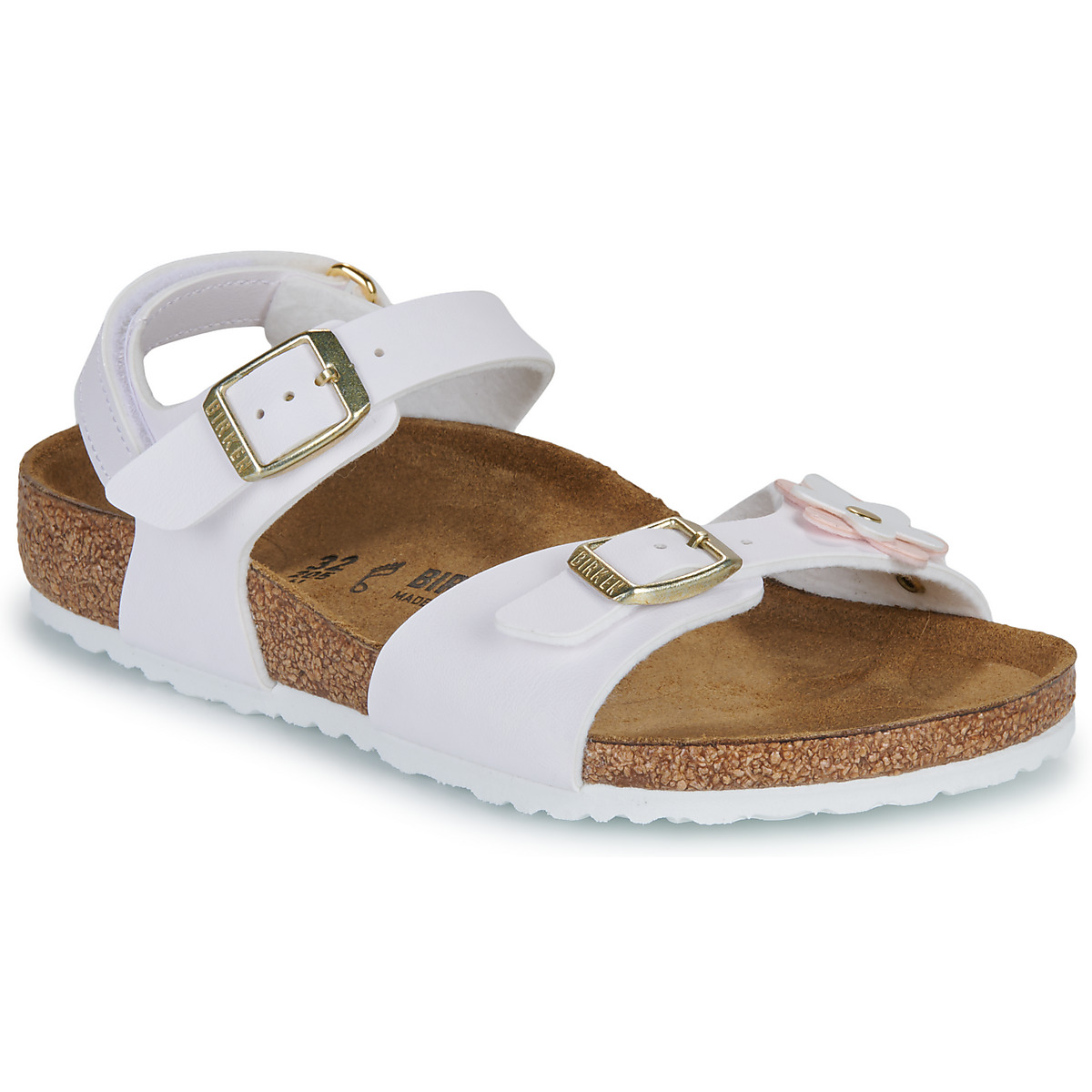 BIRKENSTOCK - Rio AS Kids Flowers BF White - White