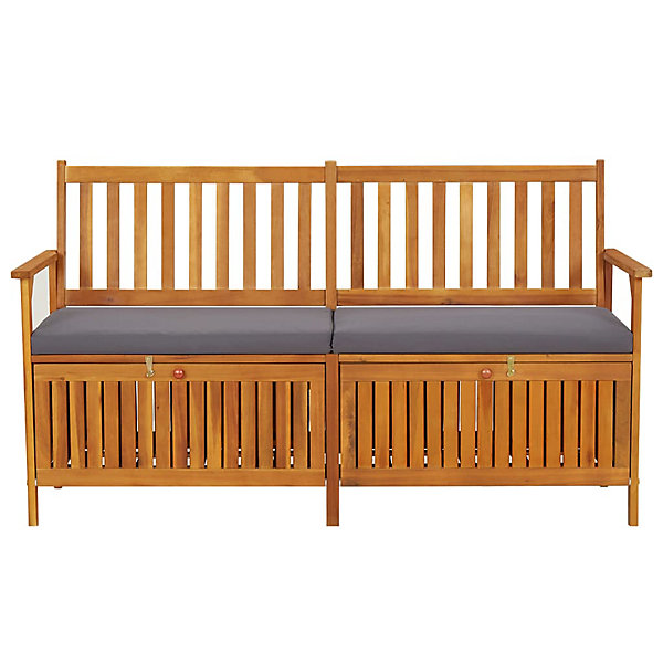 Banc de jardin meuble de patio bois Helloshop26