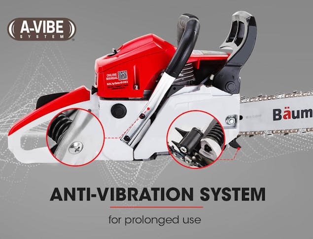 NNEMB 45CC Petrol Chainsaw Commercial 18 Bar Chain Saw E-Start Garden Pruning