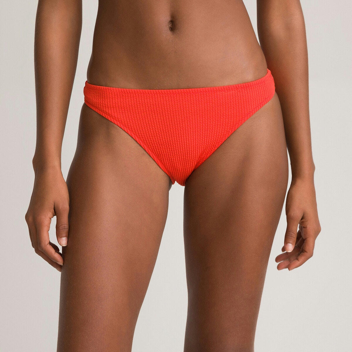 Bas de maillot de bain culotte en seersucker