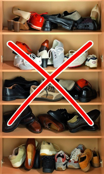 Organizer na buty, 4 sztuki w komplecie