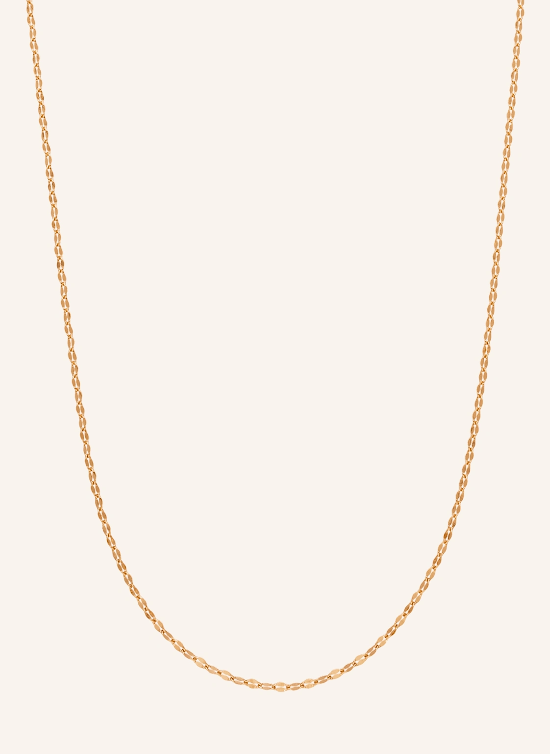 Leaf Halskette SHINY TWIST aus 14 Karat Rosègold