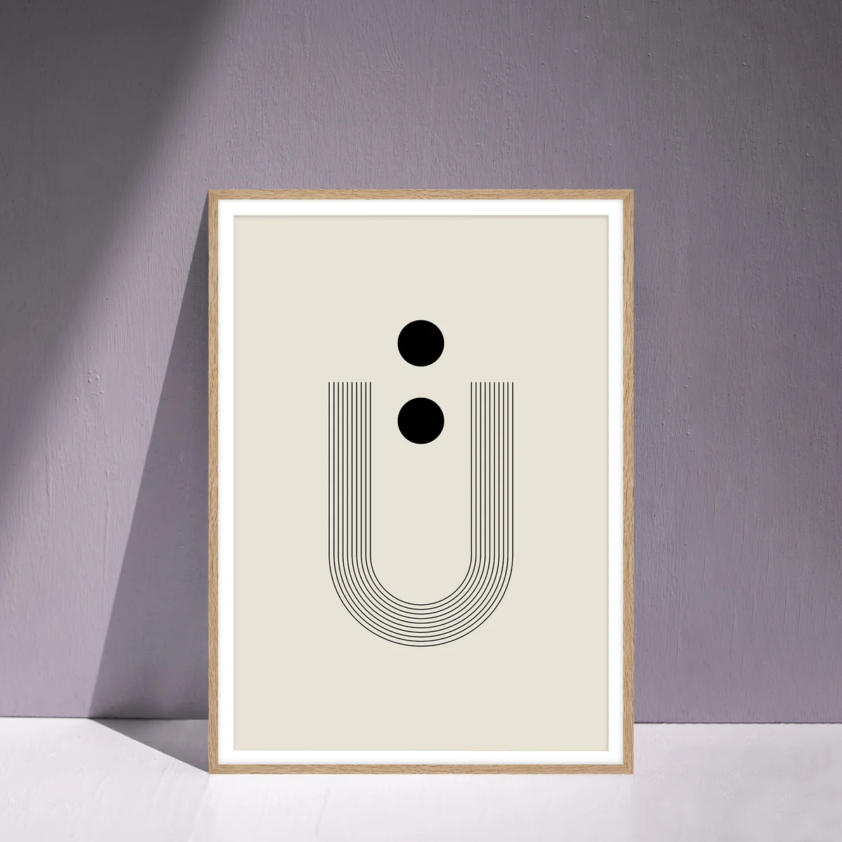 artvoll - Graphic Arches U Poster, beige, 21 x 30 cm