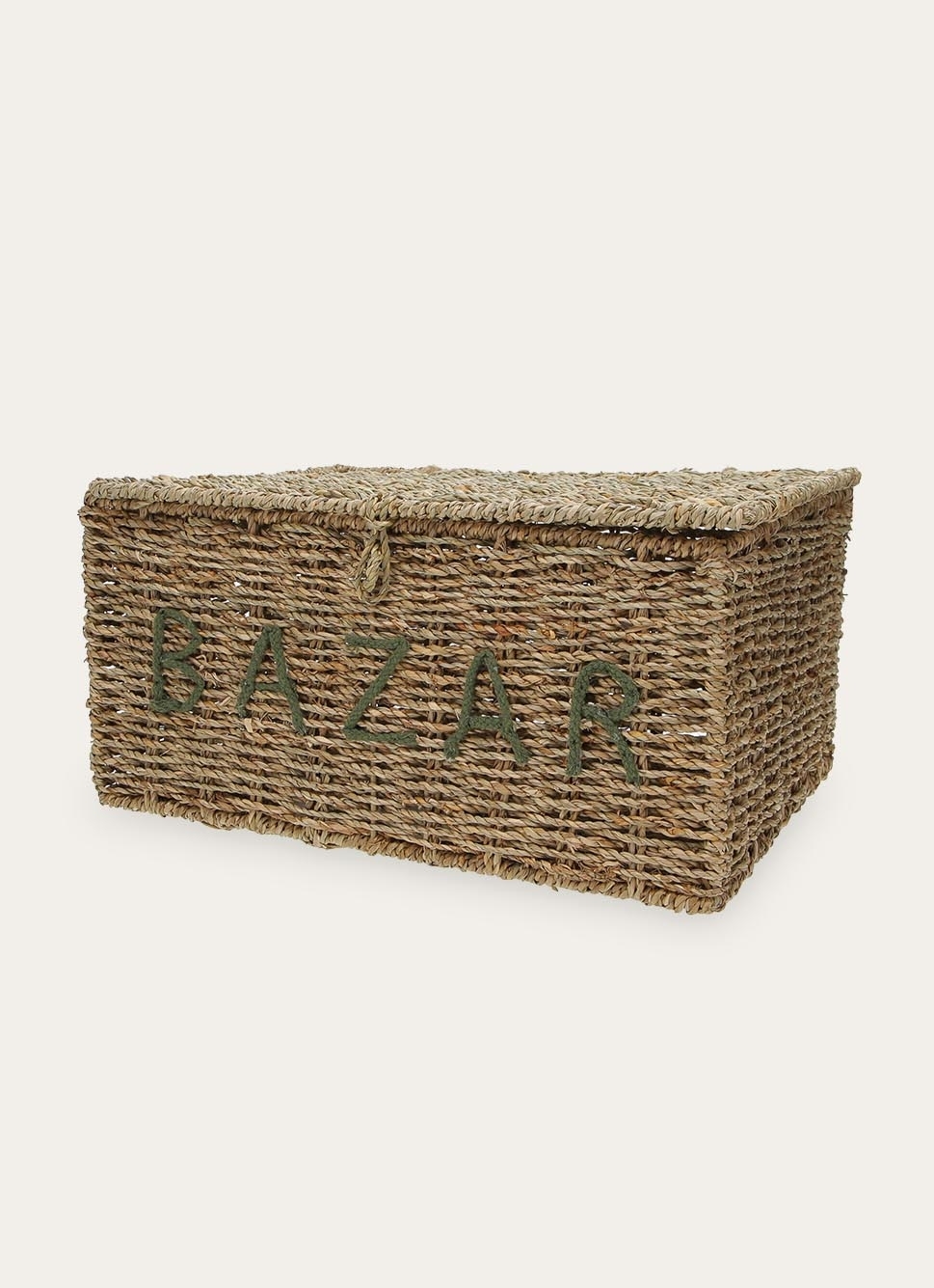 PANIER AVEC INSCRIPTION BAZAR NATUREL