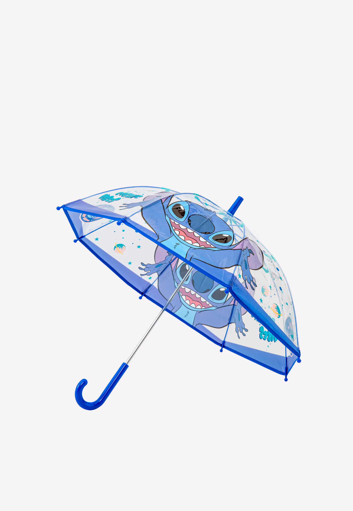 Długi przezroczysty parasol dziecięcy Stitch BARTEK 85801-16