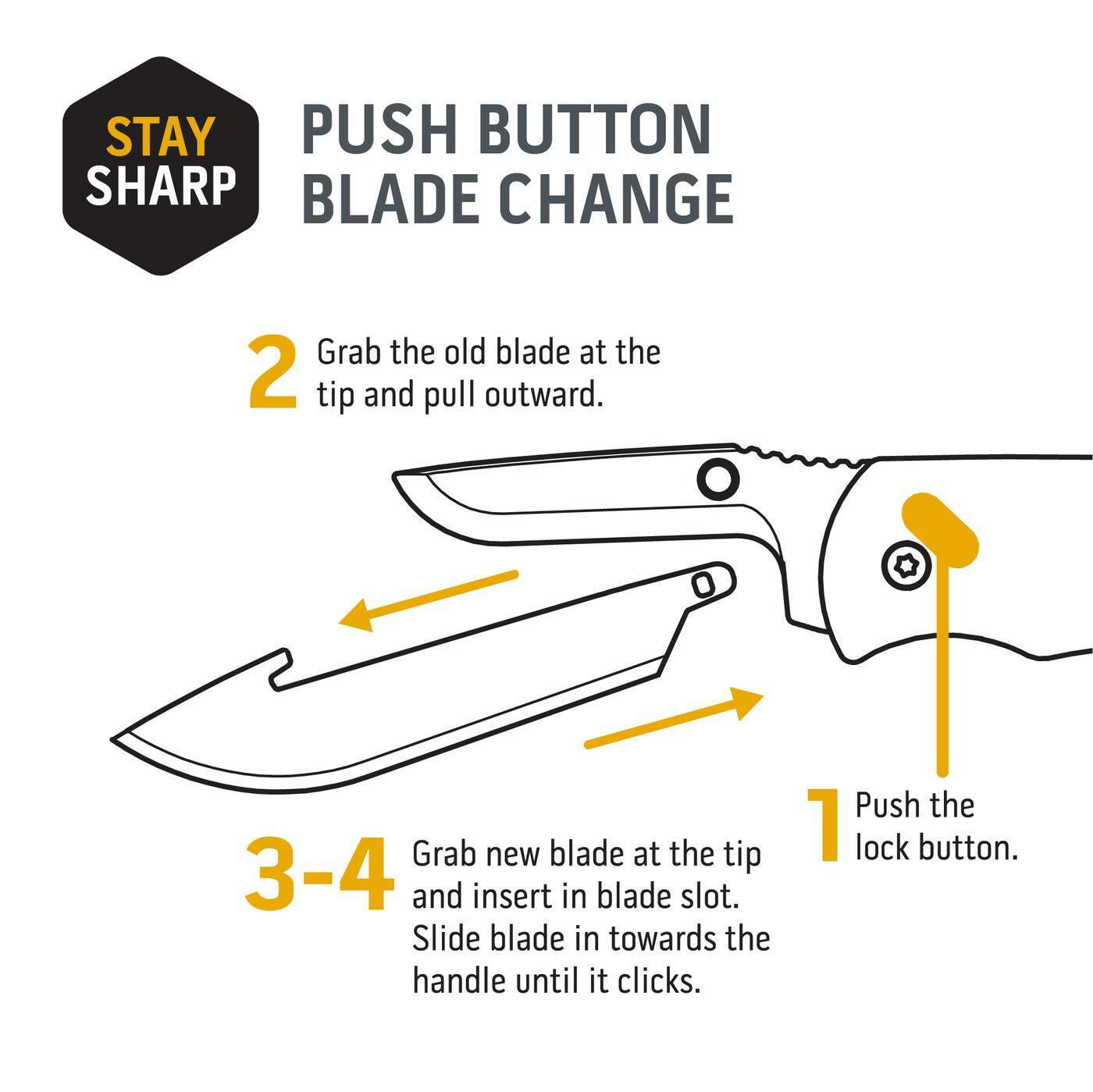 Outdoor Edge RazorSafe™ Gutting Blade, 4-pk