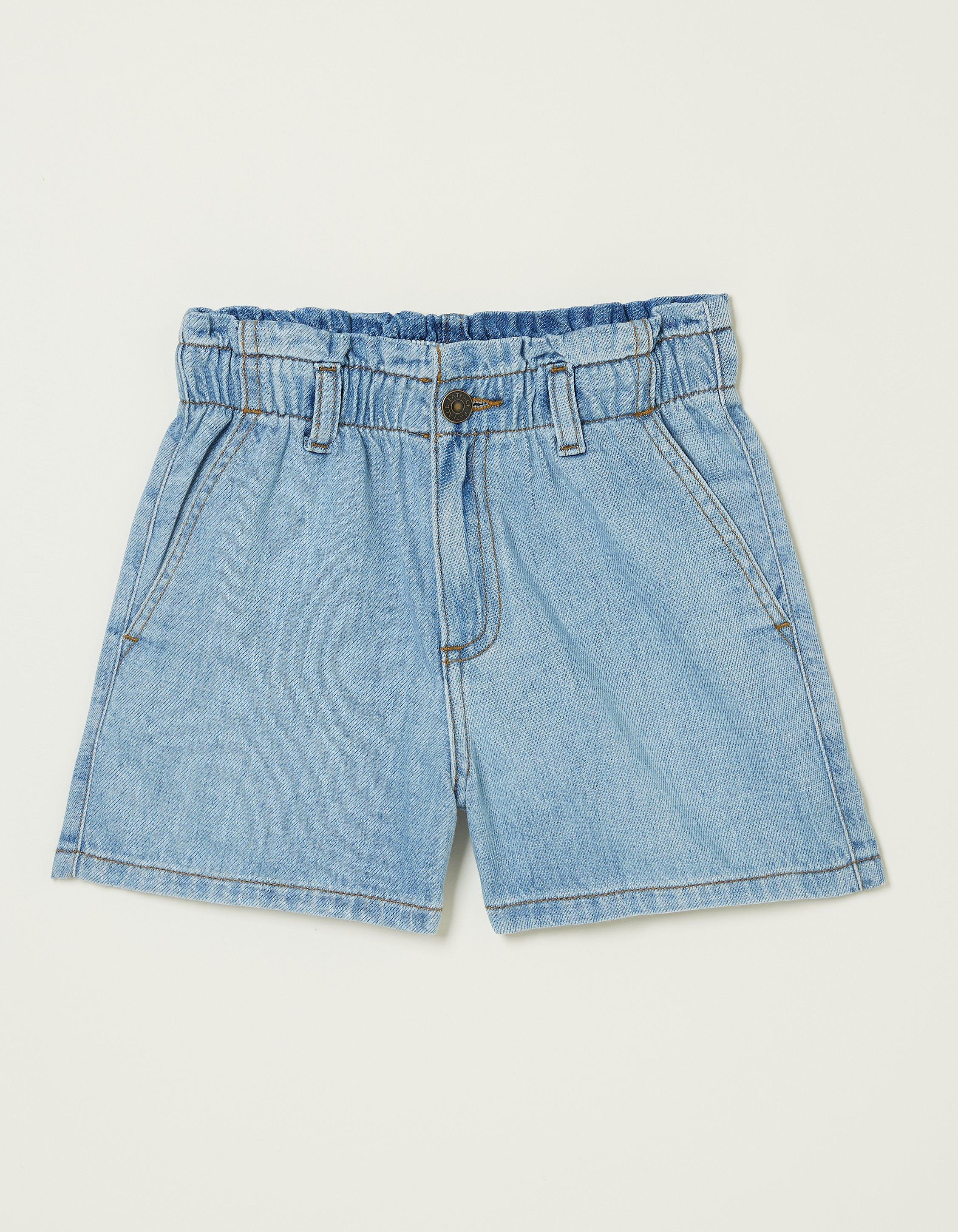 Avril Paperbag Denim Shorts