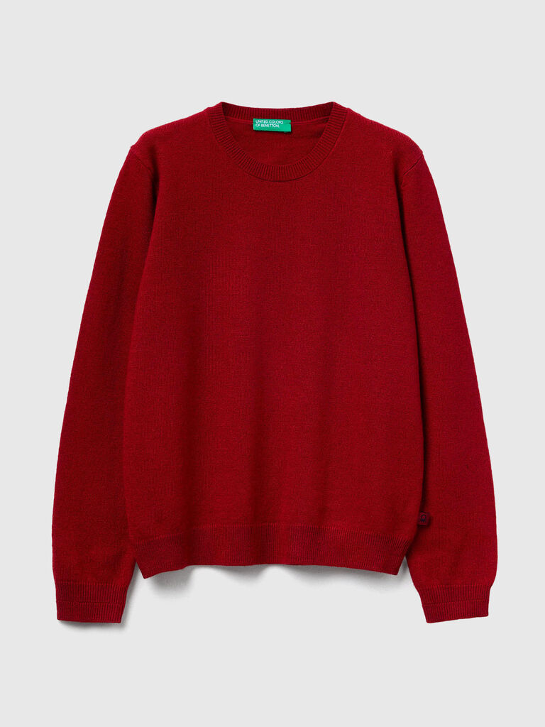 Sweater in wool and viscose blend
