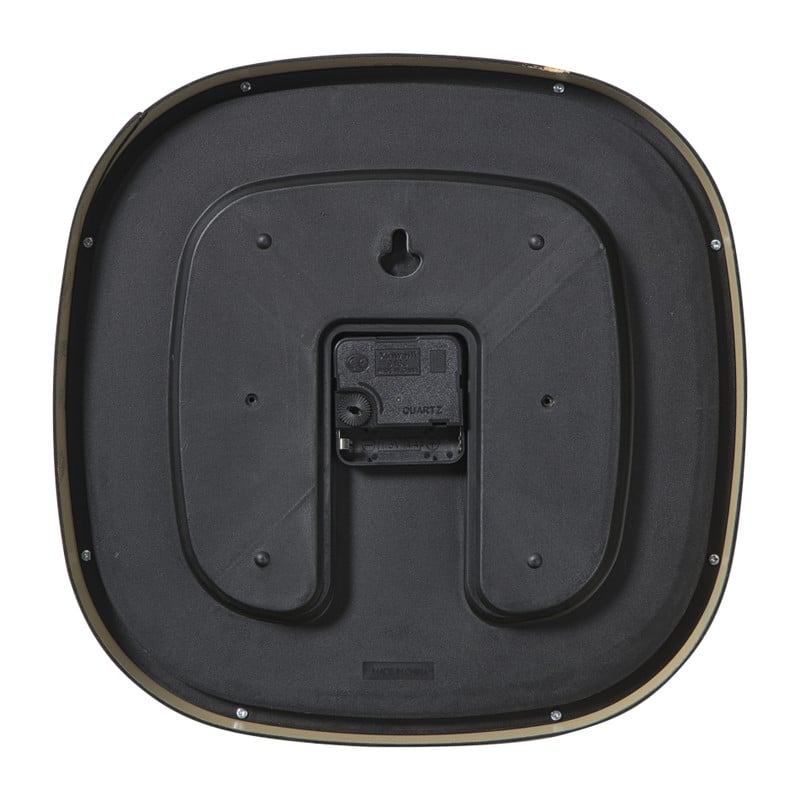 Wandklok houtlook - bruin - &Oslash;30 cm