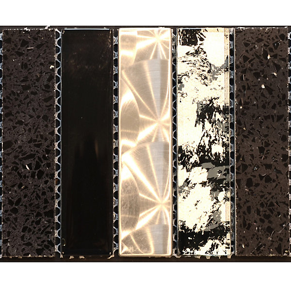 LISTEL CHARLESTON DARK VERTICAL 1 PIÈCE10 X 30 CM CASA LINEA