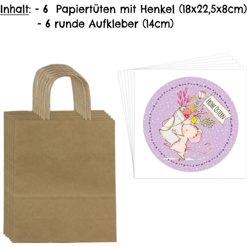 Bastelset Set bestehend aus verschiedenen Artikeln Ostertüten Henkel