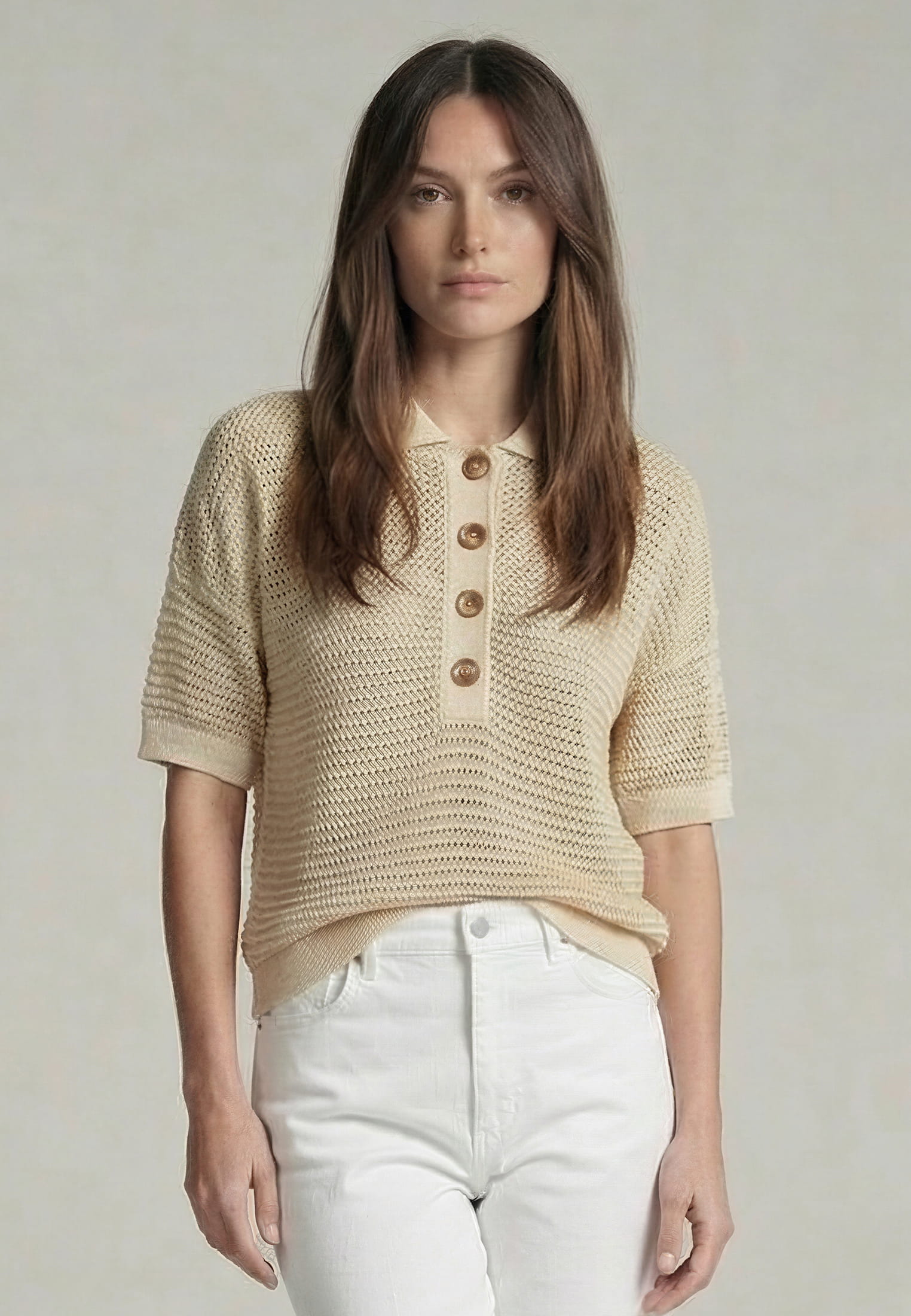 Pullover mit tonigem Lurex
