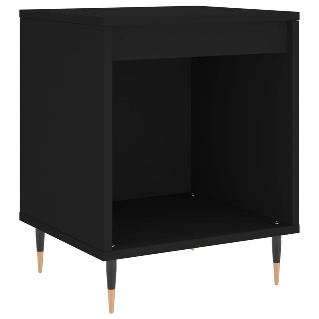 Szafka Nocna Stolik Komoda Czarna Do Sypialni Pokoju Salonu 40x35x50 cm