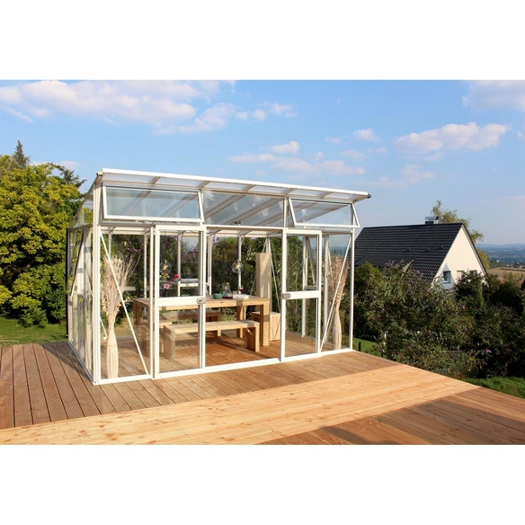Gewächshaus »Aura«, 11,5 m², Kunststoff/Aluminium/ESG Glas, winterfest