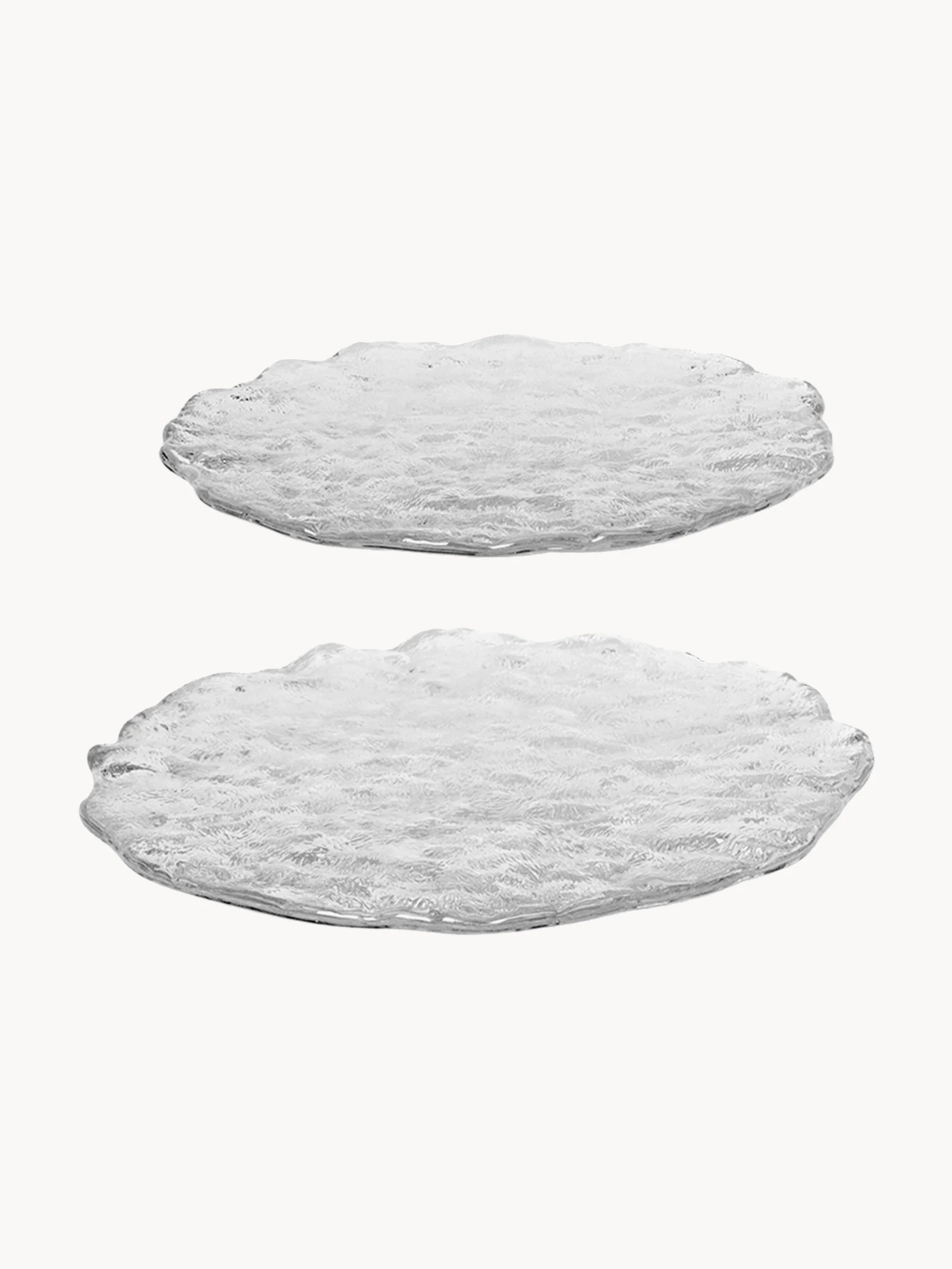 Glas-Servierplatten Momento, 2er-Set