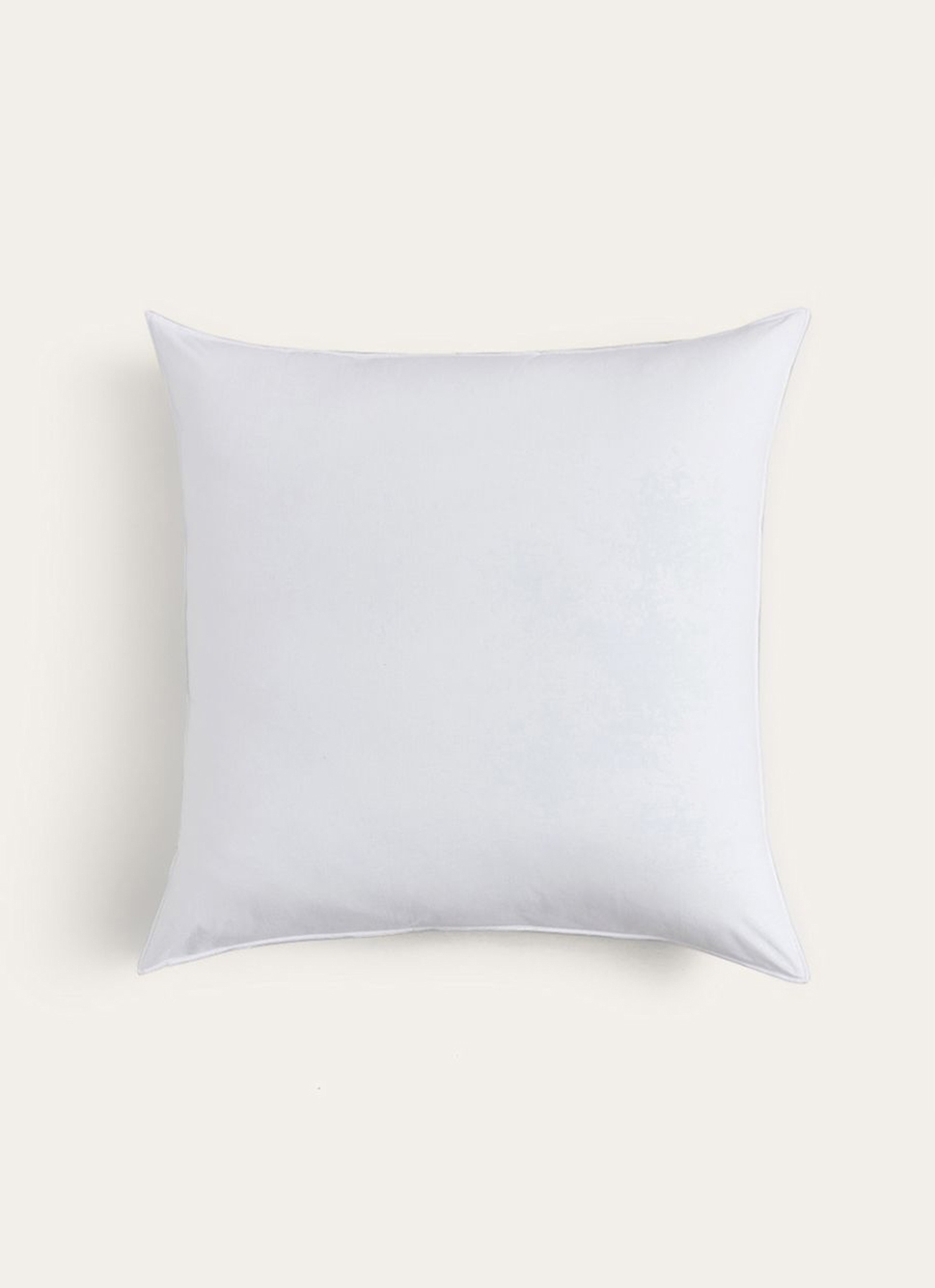 OREILLER EN PERCALE DE COTON PEIGNÉ BLANC