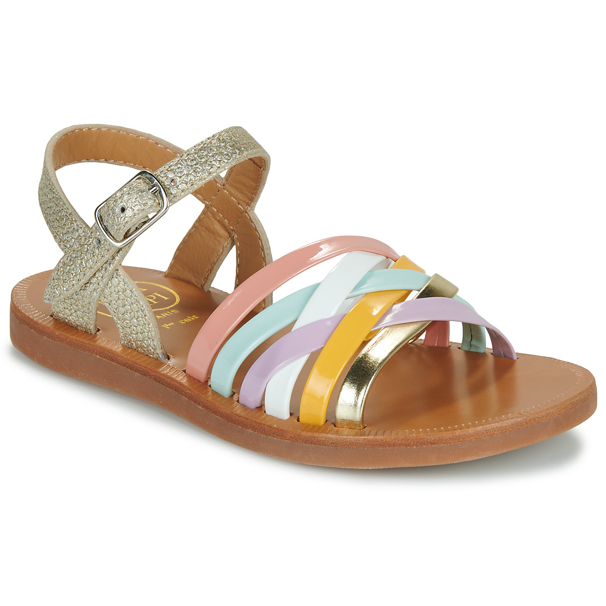 Pom d'Api - PLAGETTE LUX - Platinum / Multi / Pastel