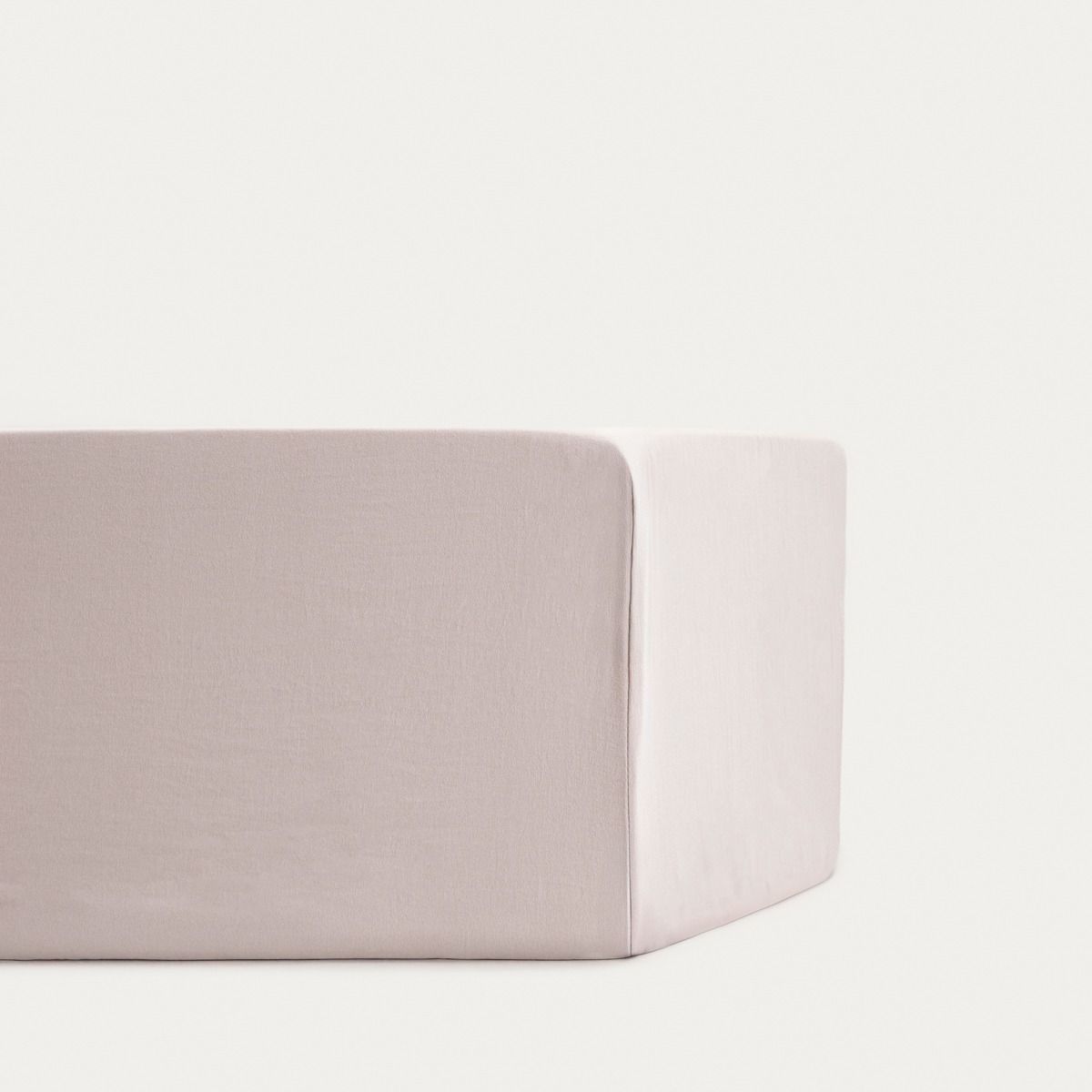 Prześcieradło MAISY z pranej mikrofibry beżowe 90x200 cm