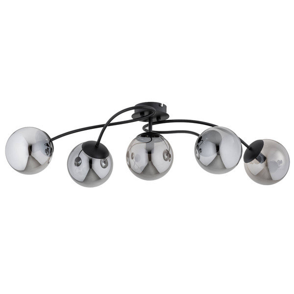 Lampa sufitowa GILIAN czarna 5xE14x10W wym:24,5x30x90cm IP20 Alfa