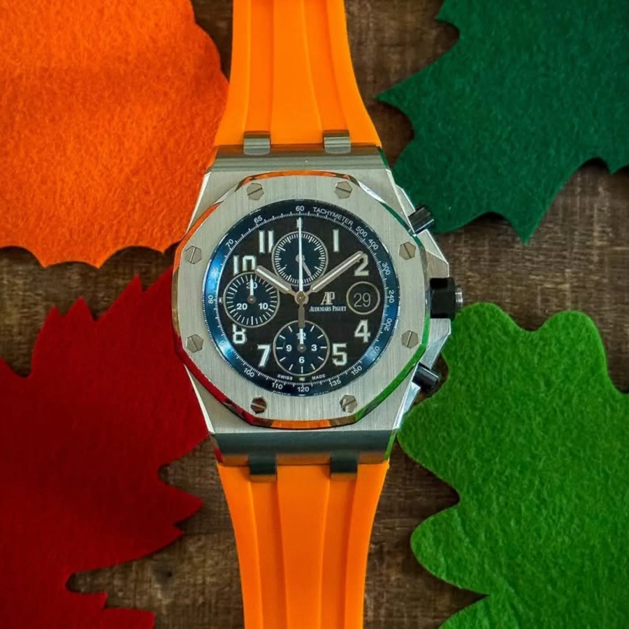 Audemars Piguet – Royal Oak –  Rubber Strap – Orange