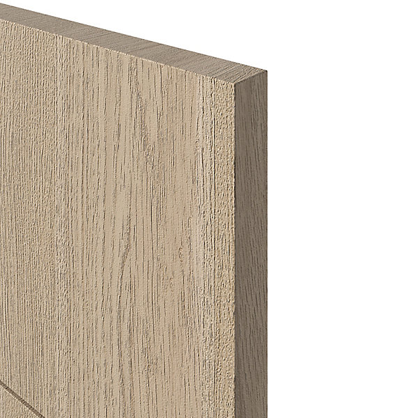 Façade de cuisine 3 tiroirs et 1 casserolier décor chêne clair l. 50 cm x H. 72 cm GoodHome