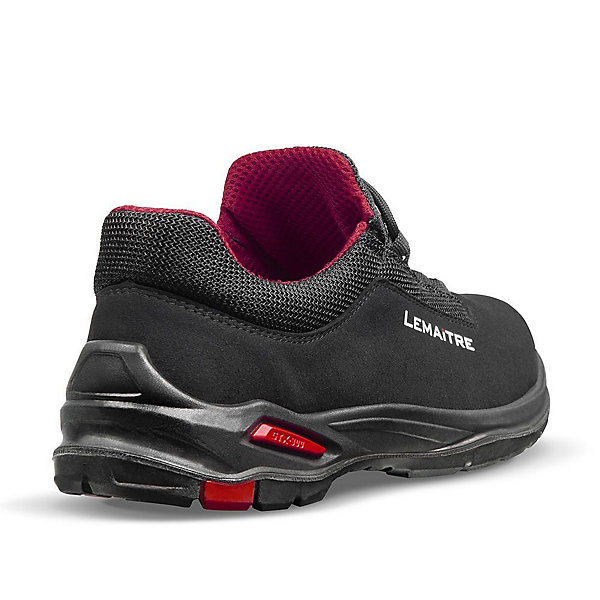Basket de sécurité basses antistatique Lemaitre RILEY LOW S3 SRC ESD Noir / Rouge 40