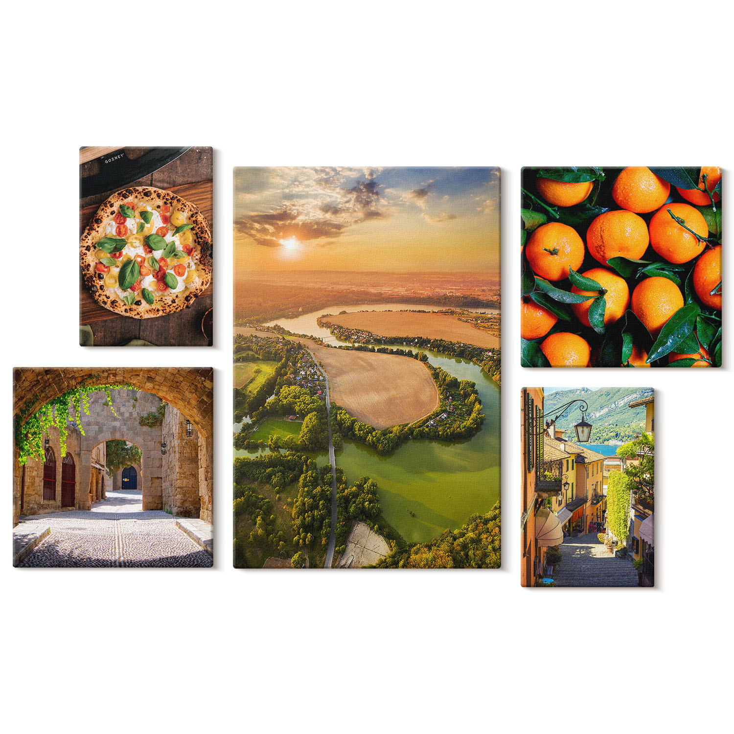 Obraz canvas 5 części Włoska natura|20x30, 30x30, 40x60|Wallfluent