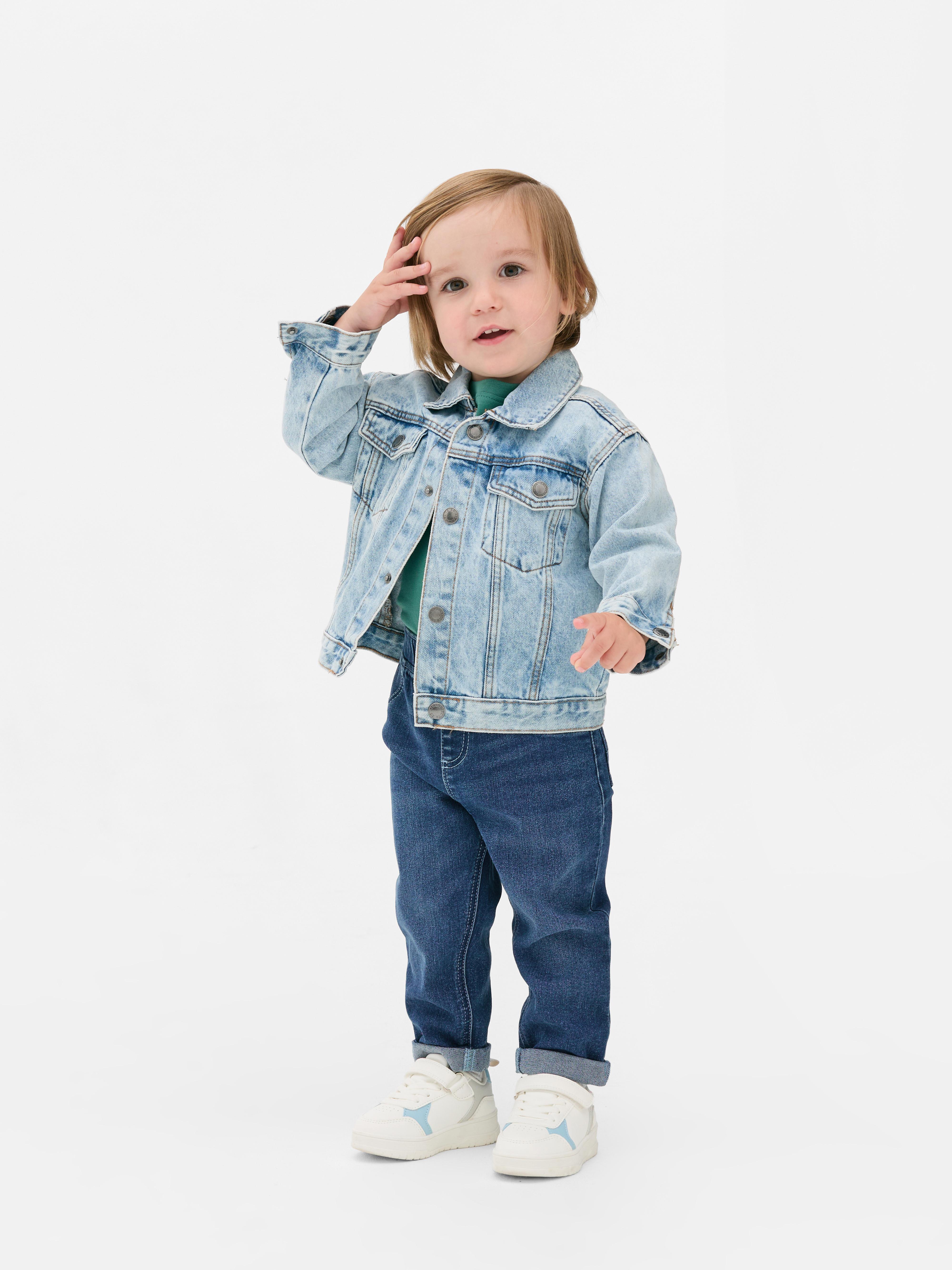 Turn-Up Stretch Waist Jeans