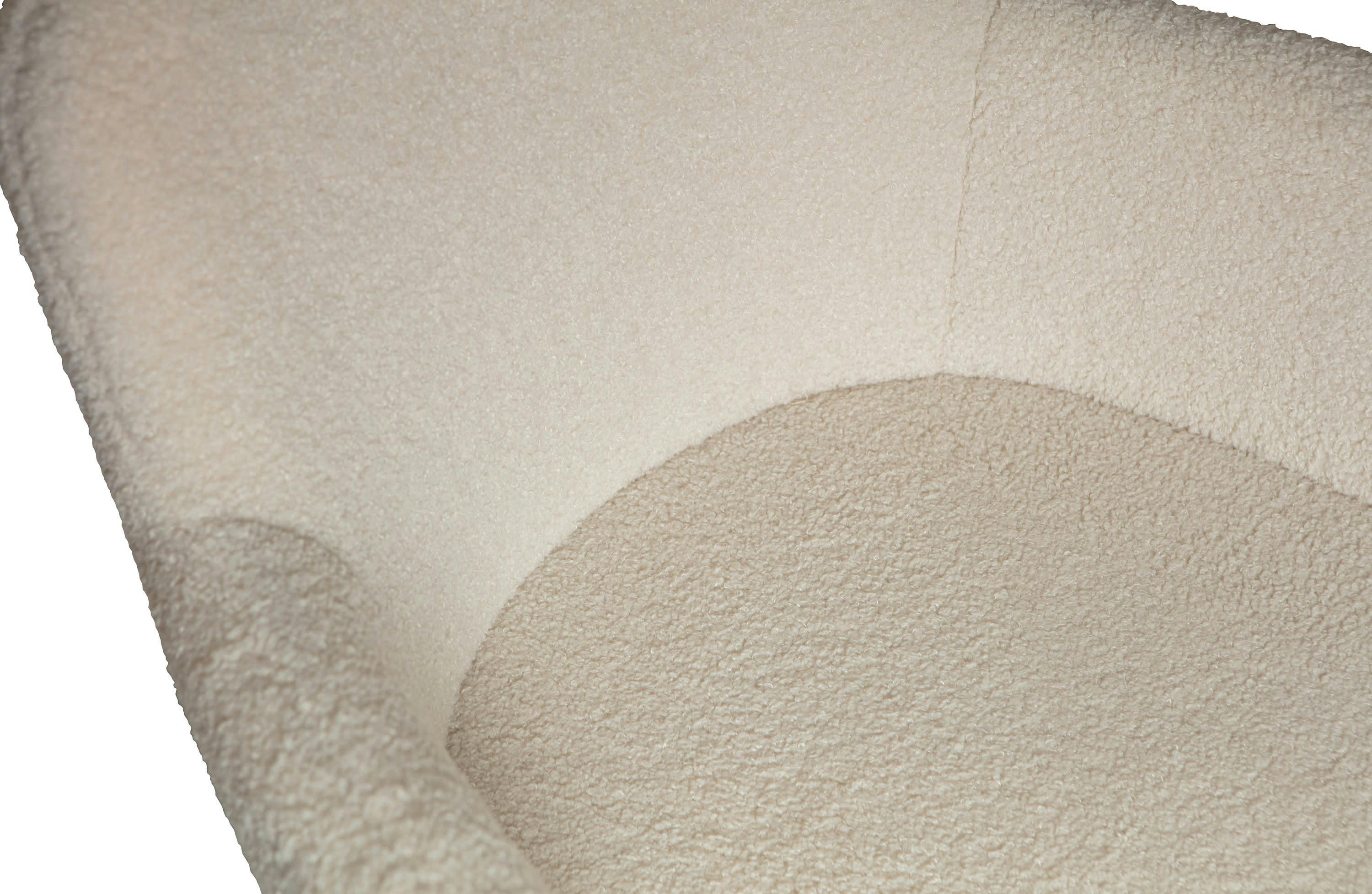 DINING - Chaise en tissu blanc cassé