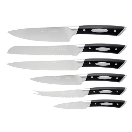 New Scanpan Classic Oak 7Pc Knife Block Set 7 Piece 18185