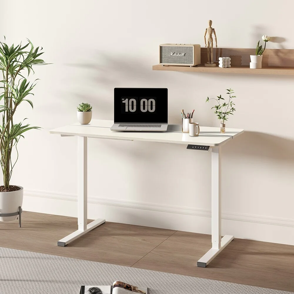 Electric Adjustable Standing Desk, 55x28-inch Home Office Workstation