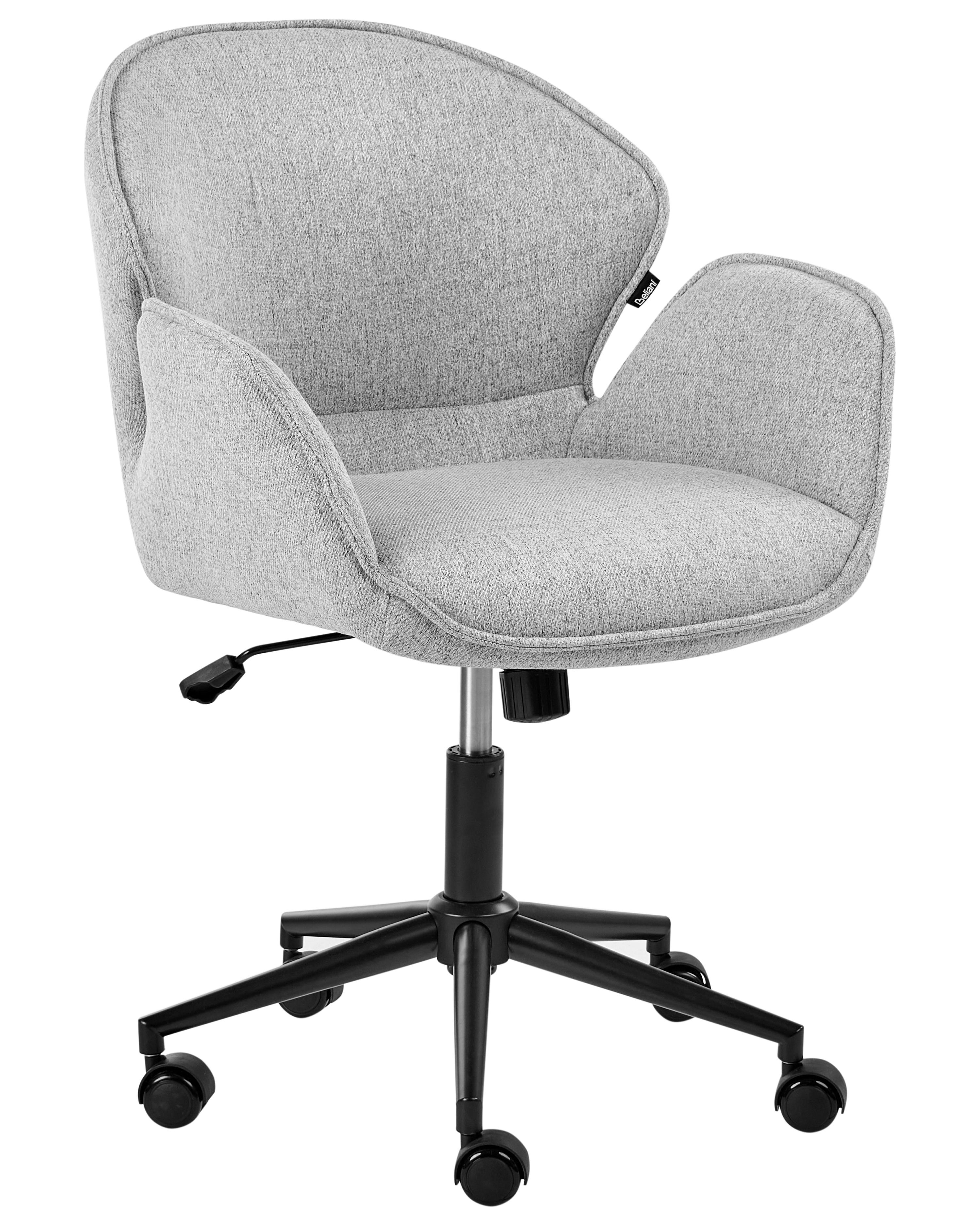 Desk Chair BELMAR Fabric Grey