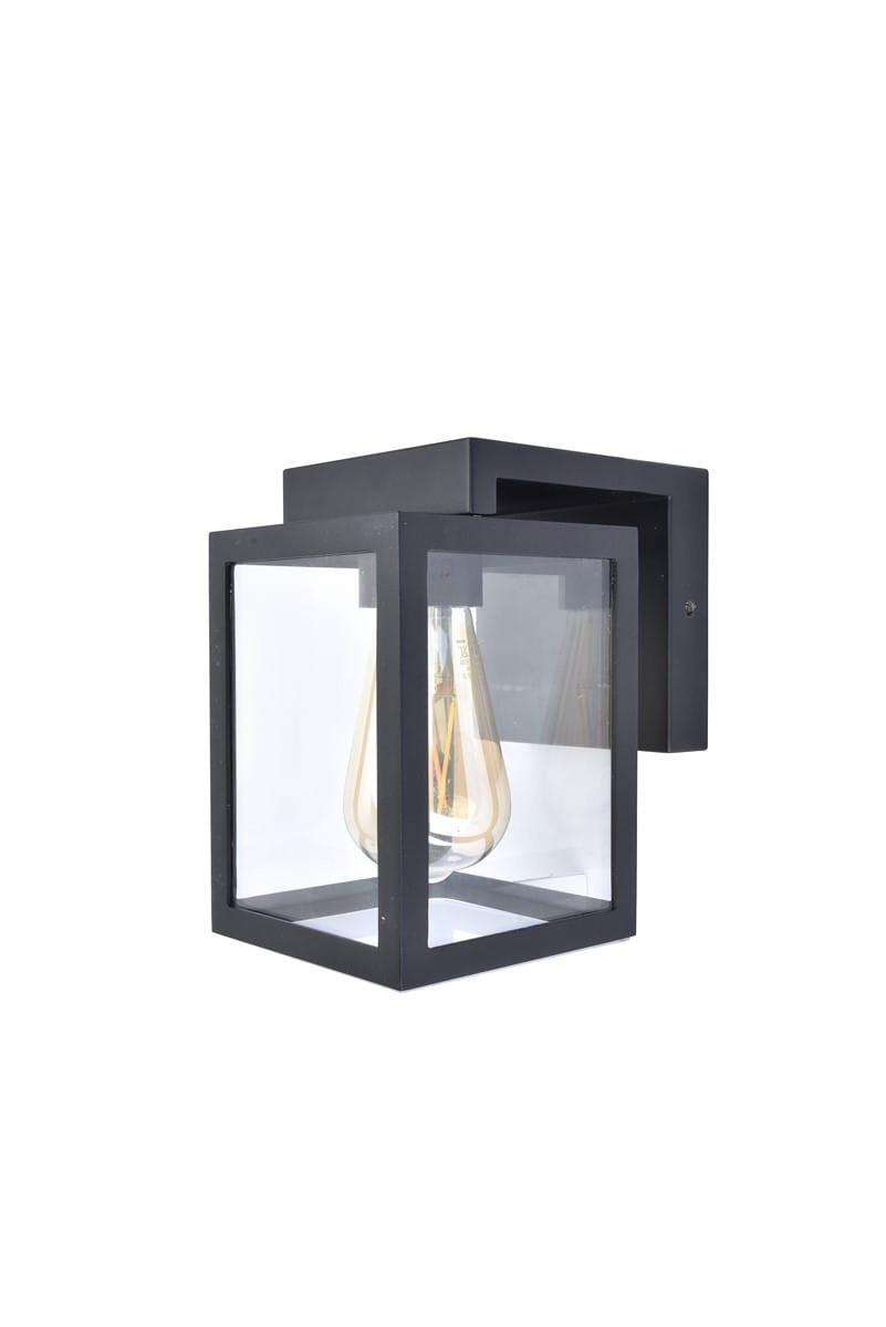 Kinkiet zewnętrznyczarno-biały SHIVA 1xE27x4W IP44 Lutec