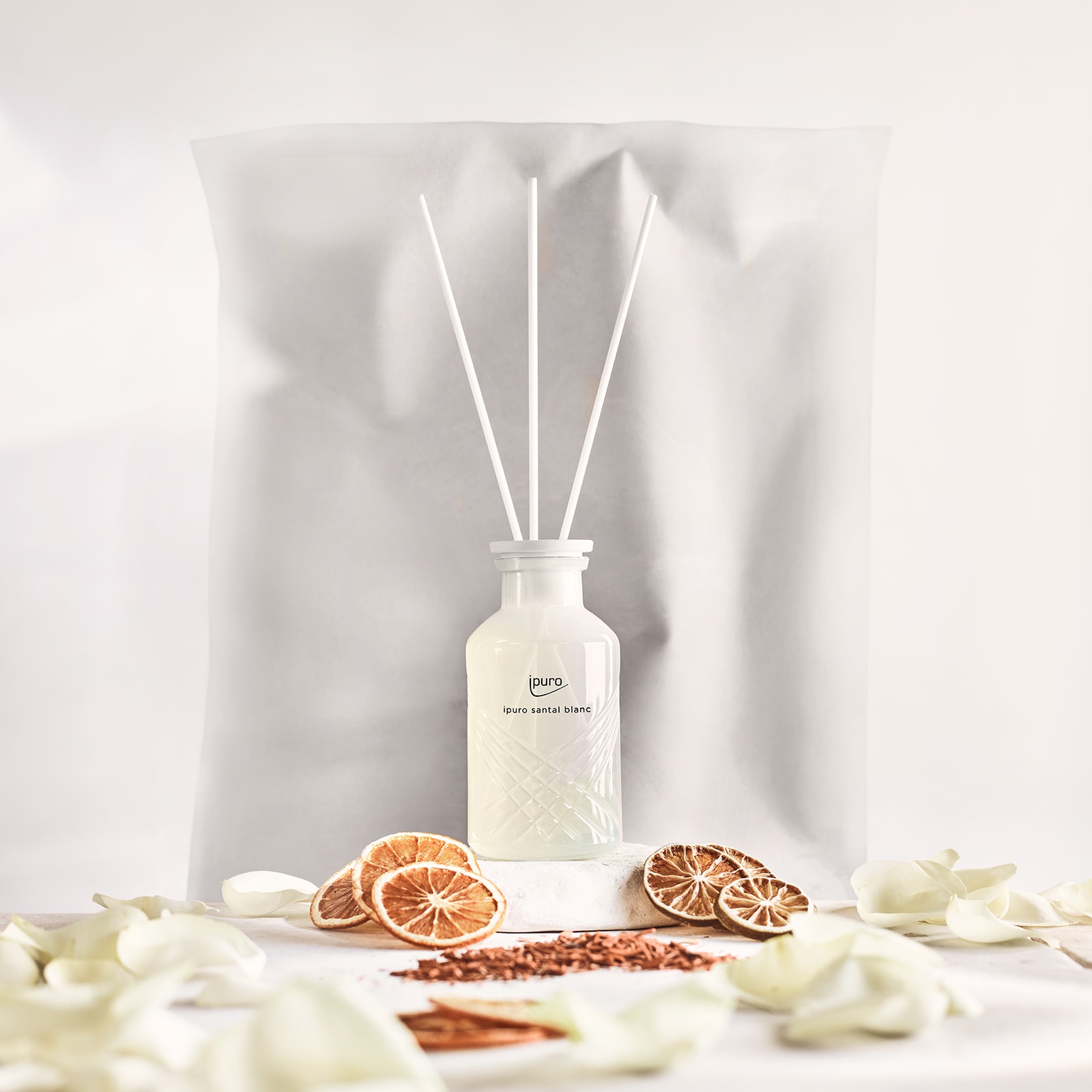ipuro EXCLUSIVE Raumduft Santal Blanc Weiß, 240 ml