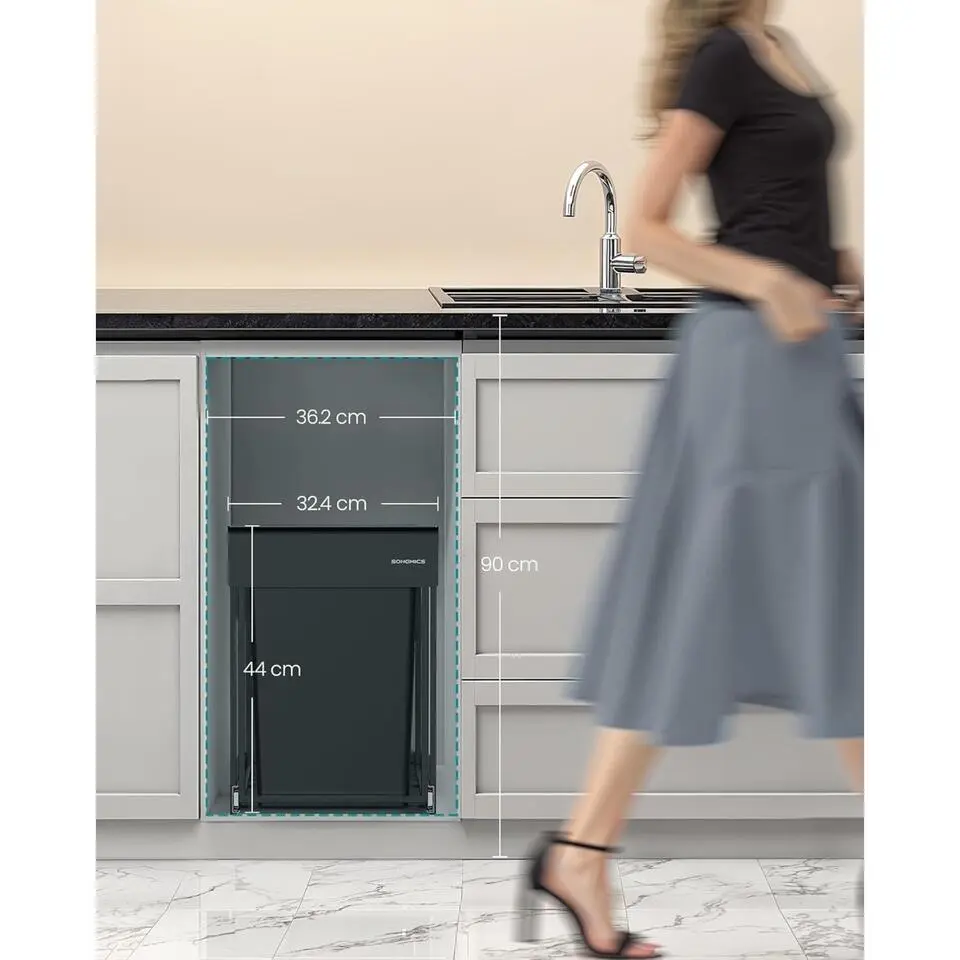 Bobbel Home Keukenprullenbak Met 2 Vakken Pedaal En Soft Close