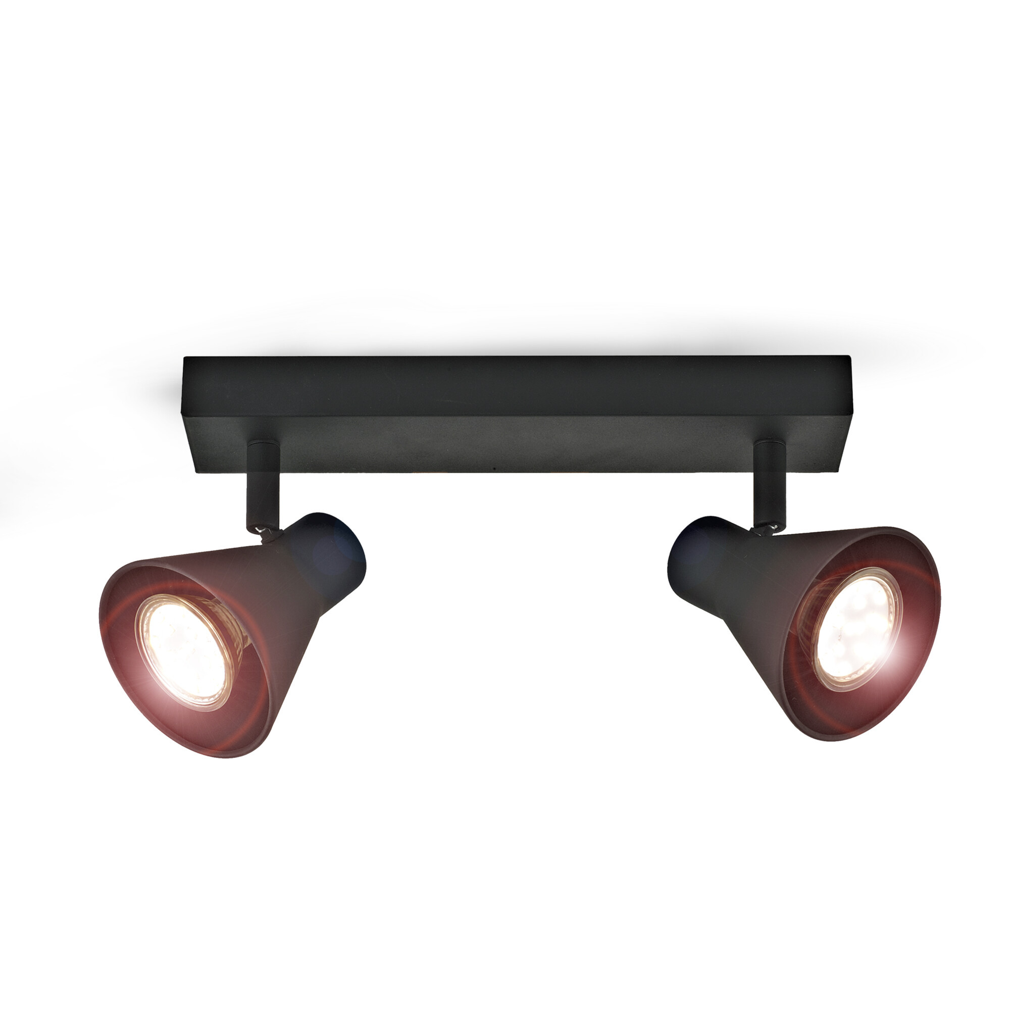 Lampa ścienna sufitowa LL ZIREL EL-2I GU10 LIGHTLOGIC66835 czarna 1 szt.