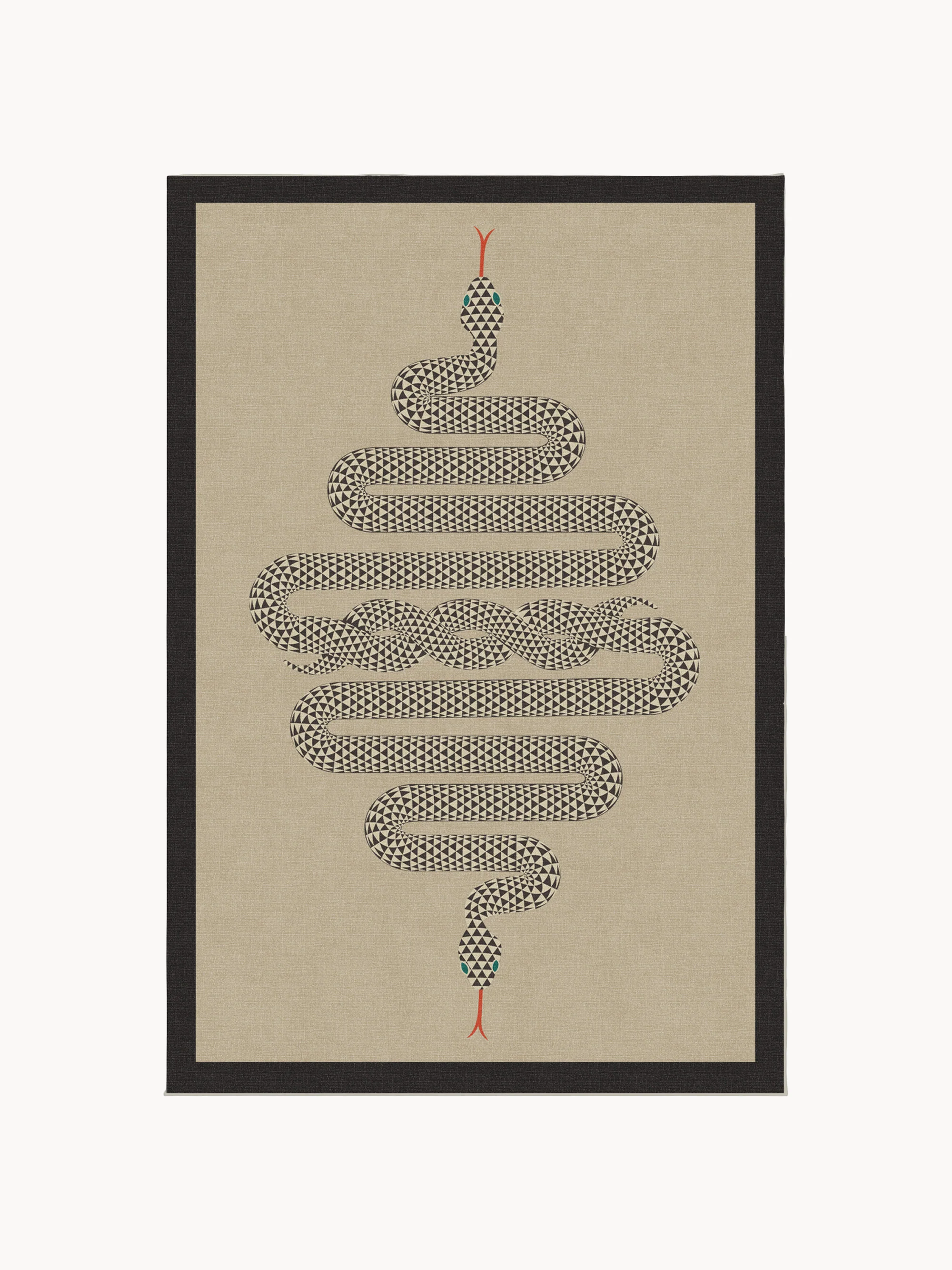 Waschbarer Kurzflor-Teppich Venom von Jonathan Adler