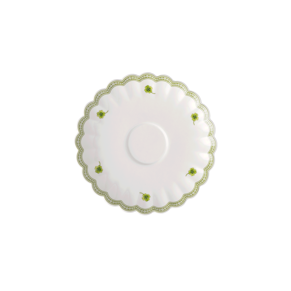 Easter Delight Mug saucer - Green, 7'', Premium Porcelain