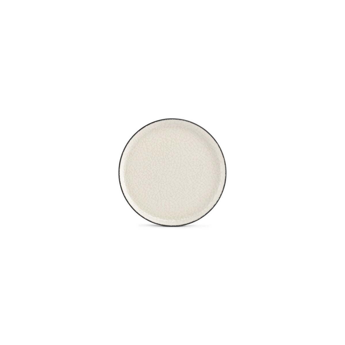 Ona - Plat bord 20cm wit Gravel - Set van 2