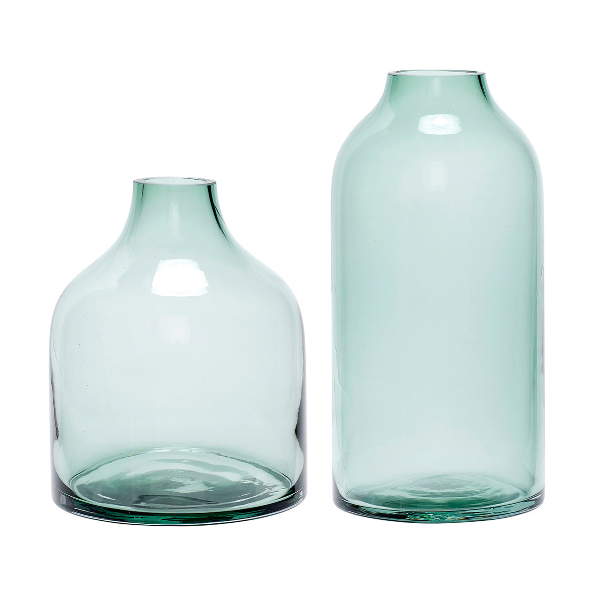 Hübsch vazen Modest - glas - ø17xh21, ø14xh28cm
