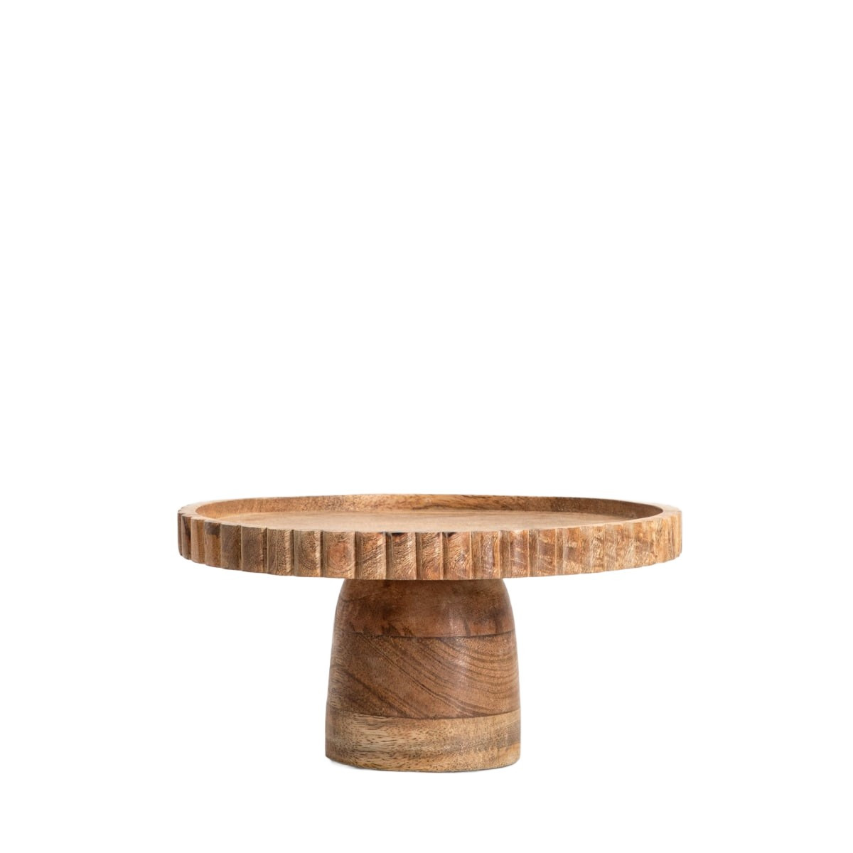 Patera LINEA MANGO na nóżce z nieregularnym rantem 25x12 cm HOMLA