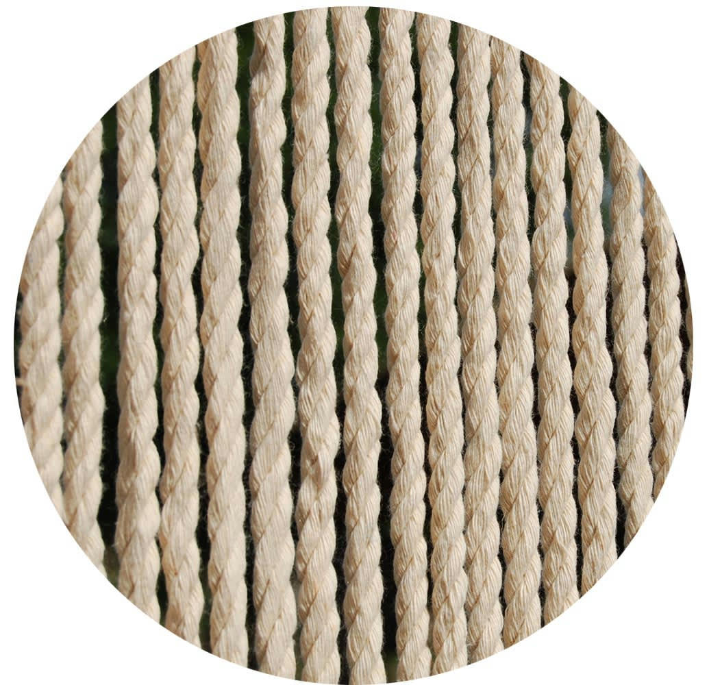 - Rideau de porte en corde beige toulon 90 x 210 cm