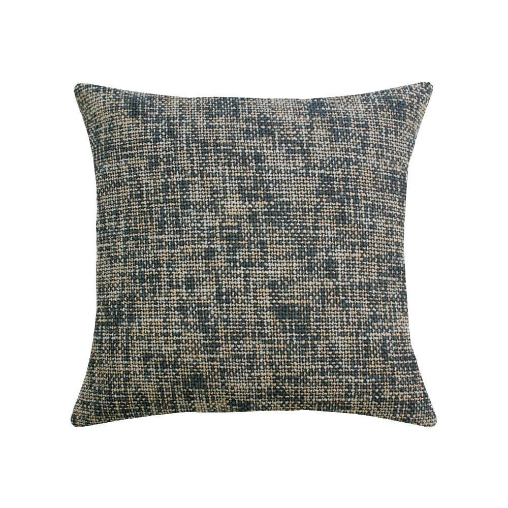 TWEED ROCHE - Housse de coussin  polyester gris 45x45