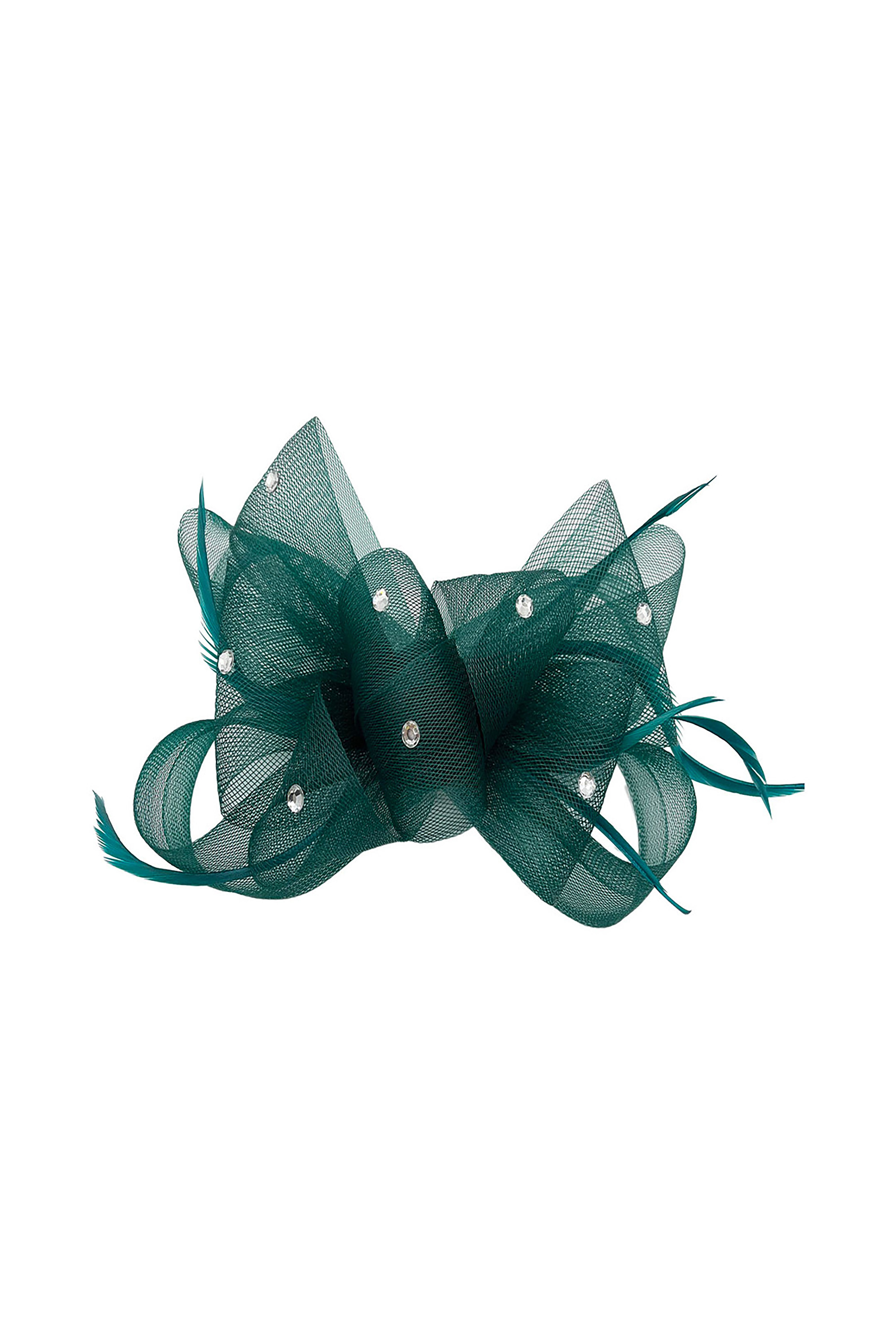 Vellin Embellished Diamond Mesh Bow Fascinator